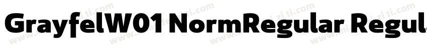 GrayfelW01 NormRegular Regular字体转换